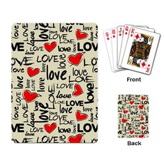 Love Abstract Background Textures Creative Grunge Playing Cards Single Design (rectangle) by uniart180623