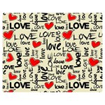 Love Abstract Background Textures Creative Grunge Two Sides Premium Plush Fleece Blanket (Medium) 60 x50  Blanket Front