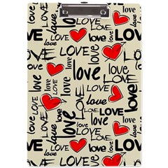 Love Abstract Background Textures Creative Grunge A4 Acrylic Clipboard by uniart180623