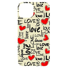 Love Abstract Background Textures Creative Grunge Iphone 14 Black Uv Print Case