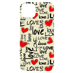 Love Abstract Background Textures Creative Grunge Iphone 14 Plus Black Uv Print Case by uniart180623