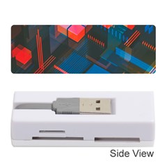 Minimalist Abstract Shaping Abstract Digital Art Memory Card Reader (stick) by uniart180623