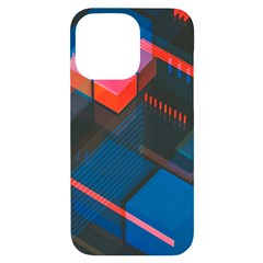 Minimalist Abstract Shaping Abstract Digital Art Iphone 14 Pro Max Black Uv Print Case