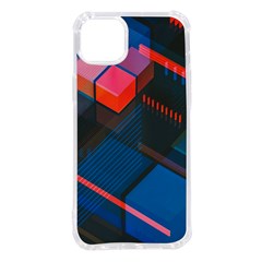 Minimalist Abstract Shaping Abstract Digital Art Iphone 14 Plus Tpu Uv Print Case