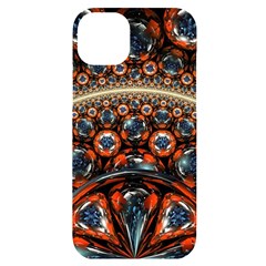 Fractal Floral Ornaments Rings 3d Sphere Floral Pattern Neon Art Iphone 14 Plus Black Uv Print Case by uniart180623