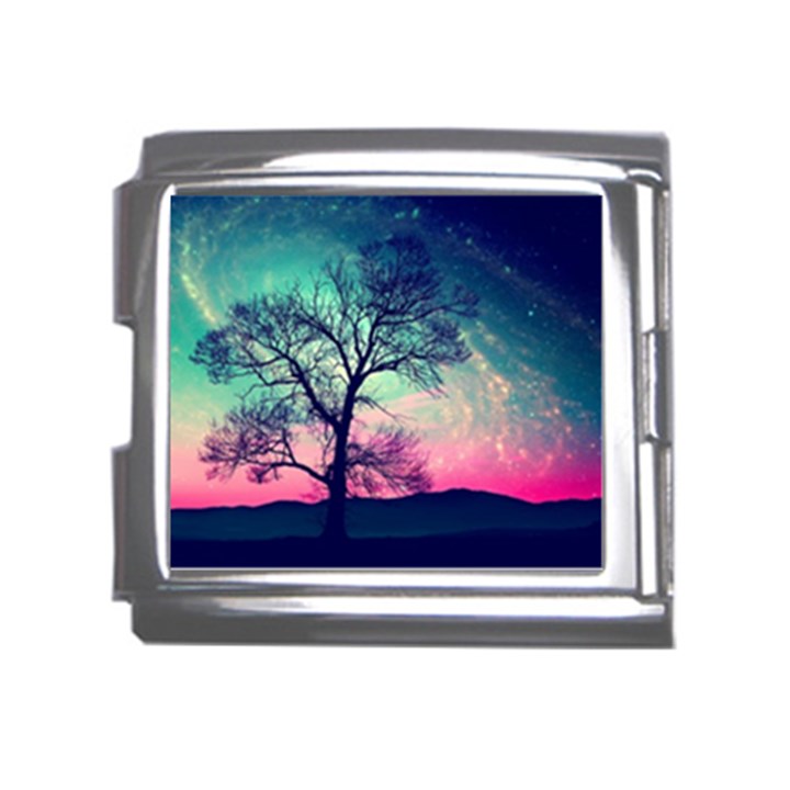 Tree Abstract Field Galaxy Night Nature Mega Link Italian Charm (18mm)