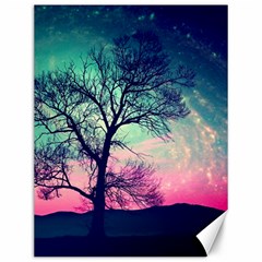 Tree Abstract Field Galaxy Night Nature Canvas 12  X 16 