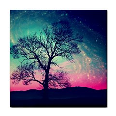 Tree Abstract Field Galaxy Night Nature Face Towel