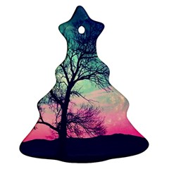 Tree Abstract Field Galaxy Night Nature Ornament (christmas Tree) 