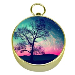 Tree Abstract Field Galaxy Night Nature Gold Compasses