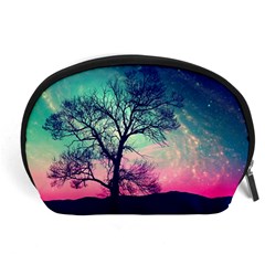 Tree Abstract Field Galaxy Night Nature Accessory Pouch (large) by uniart180623