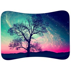 Tree Abstract Field Galaxy Night Nature Velour Seat Head Rest Cushion by uniart180623