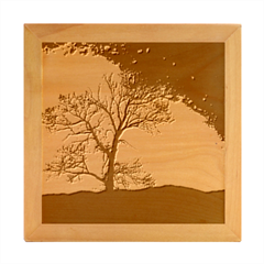 Tree Abstract Field Galaxy Night Nature Wood Photo Frame Cube by uniart180623