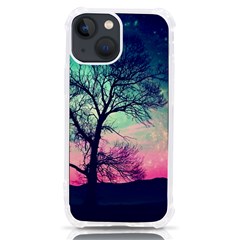 Tree Abstract Field Galaxy Night Nature Iphone 13 Mini Tpu Uv Print Case