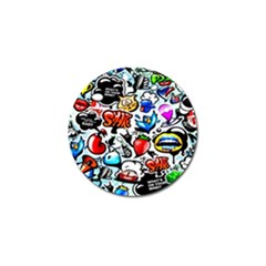 Graffiti Art Cartoon Comic Golf Ball Marker (4 Pack) by uniart180623