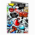 Graffiti Art Cartoon Comic Greeting Cards (Pkg of 8) Right