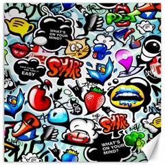 Graffiti Art Cartoon Comic Canvas 12  X 12 