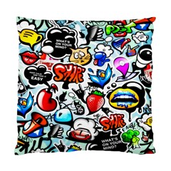 Graffiti Art Cartoon Comic Standard Cushion Case (two Sides) by uniart180623