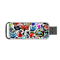 Graffiti Art Cartoon Comic Portable Usb Flash (two Sides) by uniart180623