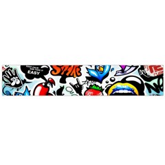 Graffiti Art Cartoon Comic Large Premium Plush Fleece Scarf 