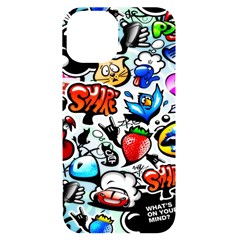 Graffiti Art Cartoon Comic Iphone 14 Black Uv Print Case by uniart180623