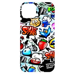 Graffiti Art Cartoon Comic Iphone 14 Plus Black Uv Print Case