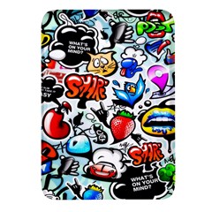 Graffiti Art Cartoon Comic Rectangular Glass Fridge Magnet (4 Pack)