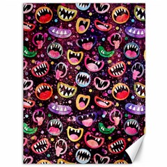 Funny Monster Mouths Canvas 36  X 48  by uniart180623