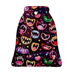 Funny Monster Mouths Bell Ornament (two Sides)