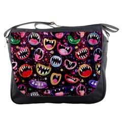 Funny Monster Mouths Messenger Bag