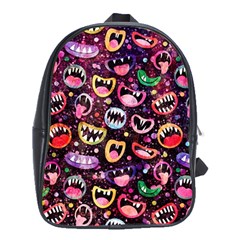 Funny Monster Mouths School Bag (xl)