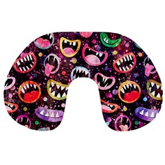 Funny Monster Mouths Travel Neck Pillow