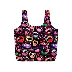 Funny Monster Mouths Full Print Recycle Bag (s) by uniart180623