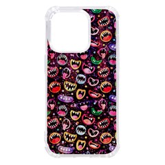 Funny Monster Mouths Iphone 14 Pro Tpu Uv Print Case