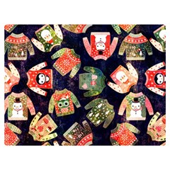 Ugly Christmas Two Sides Premium Plush Fleece Blanket (extra Small) by uniart180623