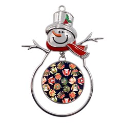 Ugly Christmas Metal Snowman Ornament