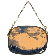 Waves Aesthetic Ocean Retro Sea Vintage Chain Purse (two Sides)