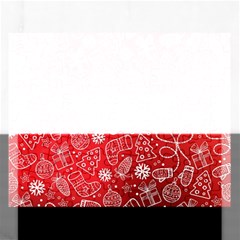 Christmas Pattern Red Rectangular Jigsaw Puzzl by uniart180623