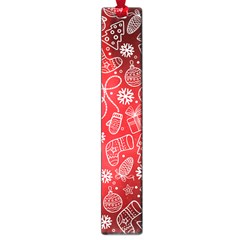 Christmas Pattern Red Large Book Marks