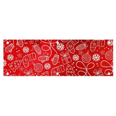 Christmas Pattern Red Banner And Sign 6  X 2  by uniart180623