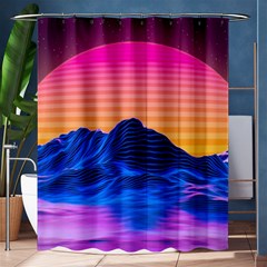 Sun Ultra Artistic 3d Illustration Sunset Shower Curtain 60  X 72  (medium)  by uniart180623