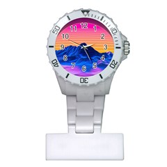 Sun Ultra Artistic 3d Illustration Sunset Plastic Nurses Watch by uniart180623