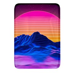 Sun Ultra Artistic 3d Illustration Sunset Rectangular Glass Fridge Magnet (4 Pack)