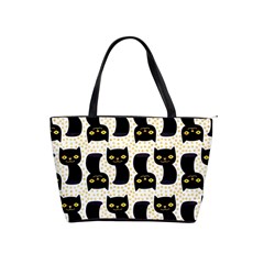 Black Cats And Dots Koteto Cat Pattern Kitty Classic Shoulder Handbag by uniart180623