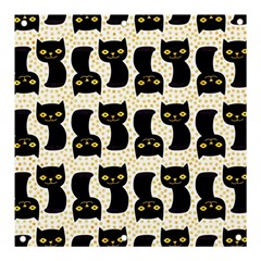 Black Cats And Dots Koteto Cat Pattern Kitty Banner And Sign 3  X 3  by uniart180623