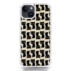 Black Cats And Dots Koteto Cat Pattern Kitty Iphone 14 Tpu Uv Print Case by uniart180623