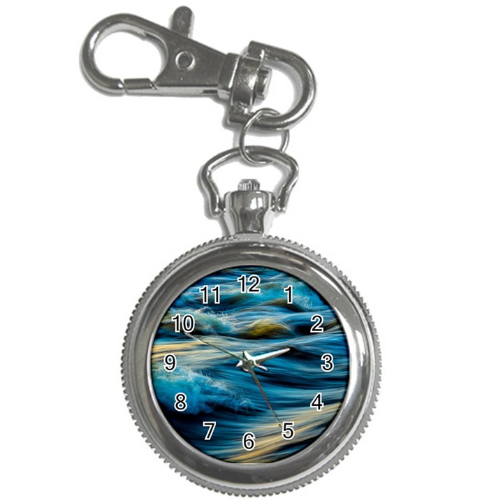 Waves Abstract Key Chain Watches