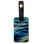 Waves Abstract Luggage Tag (one side) Front