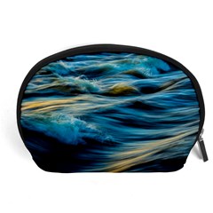 Waves Abstract Accessory Pouch (large) by uniart180623