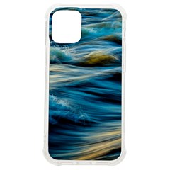 Waves Abstract Iphone 12 Mini Tpu Uv Print Case	 by uniart180623